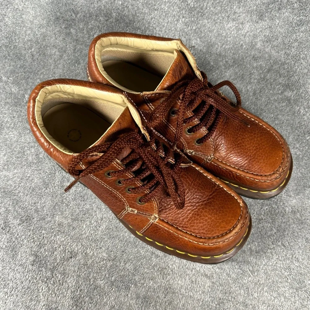 VTG Dr. Martens Chukka Boot 11525 Brown Pebbled Leather Moc Toe Men 10 Women 11